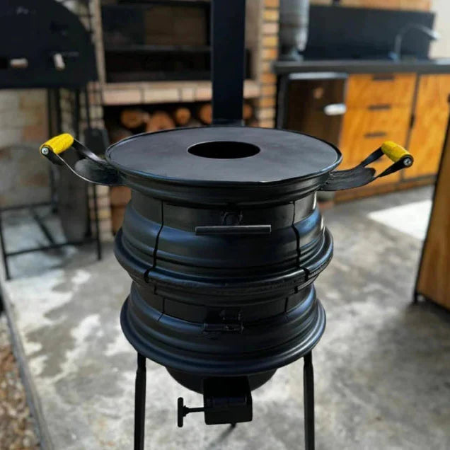 Disco de Arado De Trator com Fogareiro a Lenha
